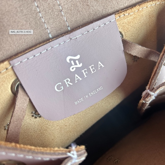 GRAFEA - Lilac Women\'s Leather Backpack - Made in England main image 5